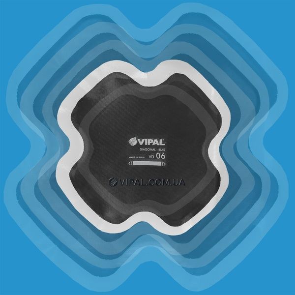 Пластырь для ремонта диагональных с/х шин Vipal VD-06 245х245мм 6 слоев нейлонового корда VD06-1 фото