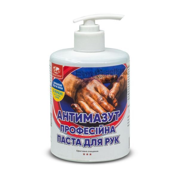 Паста для митья рук профессиональная "Антимазут" Primaterra (дозатор) 0,5кг PT225013 фото