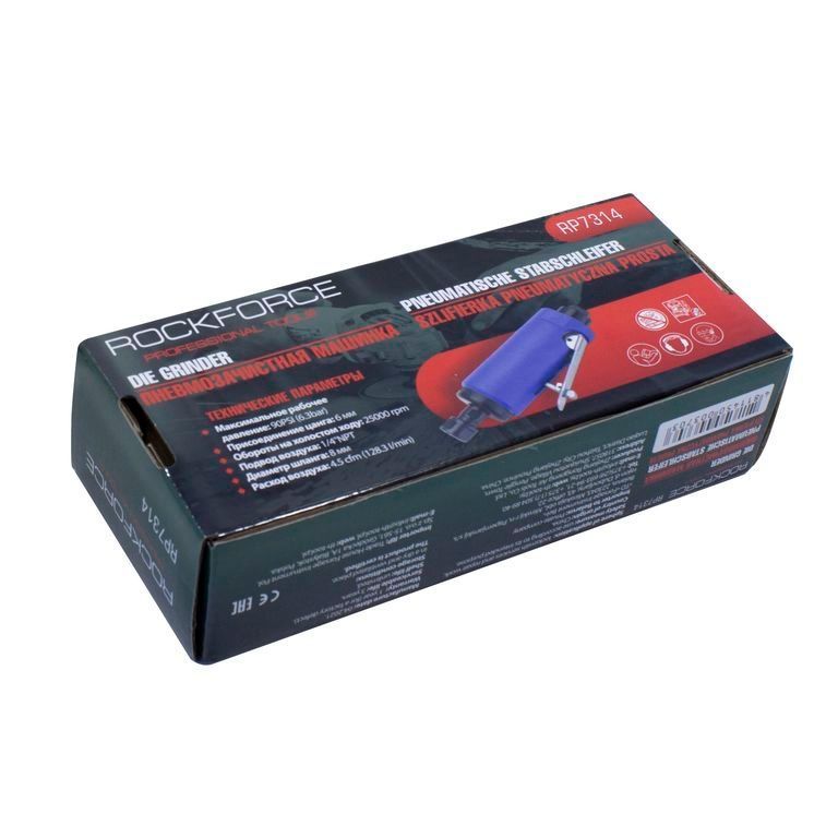 Зачисна пневматична машинка Forsage RP7314 22000об/хв &Oslash;6мм прогумована рукоятка RP7314 фото