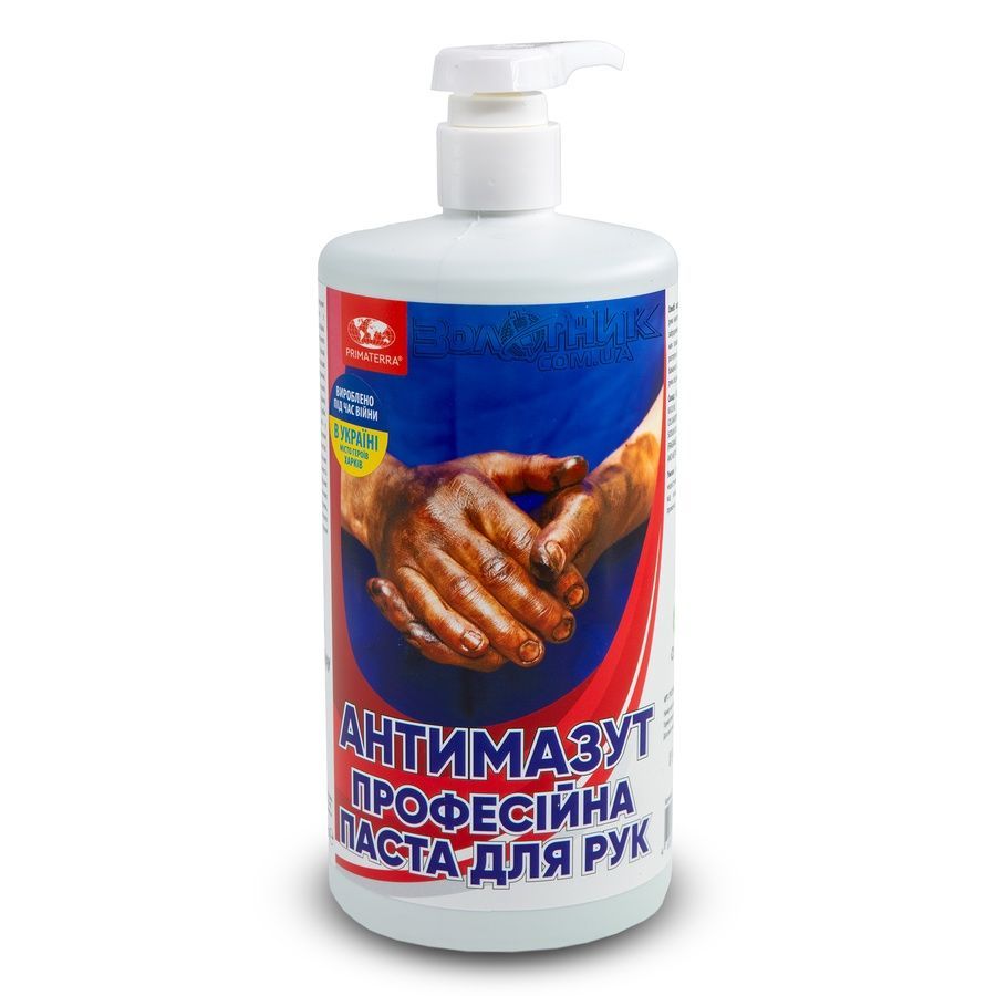 Паста для мытья рук профессиональная "Антимазут" Primaterra (дозатор) 1кг Pr.AntiM-1d фото